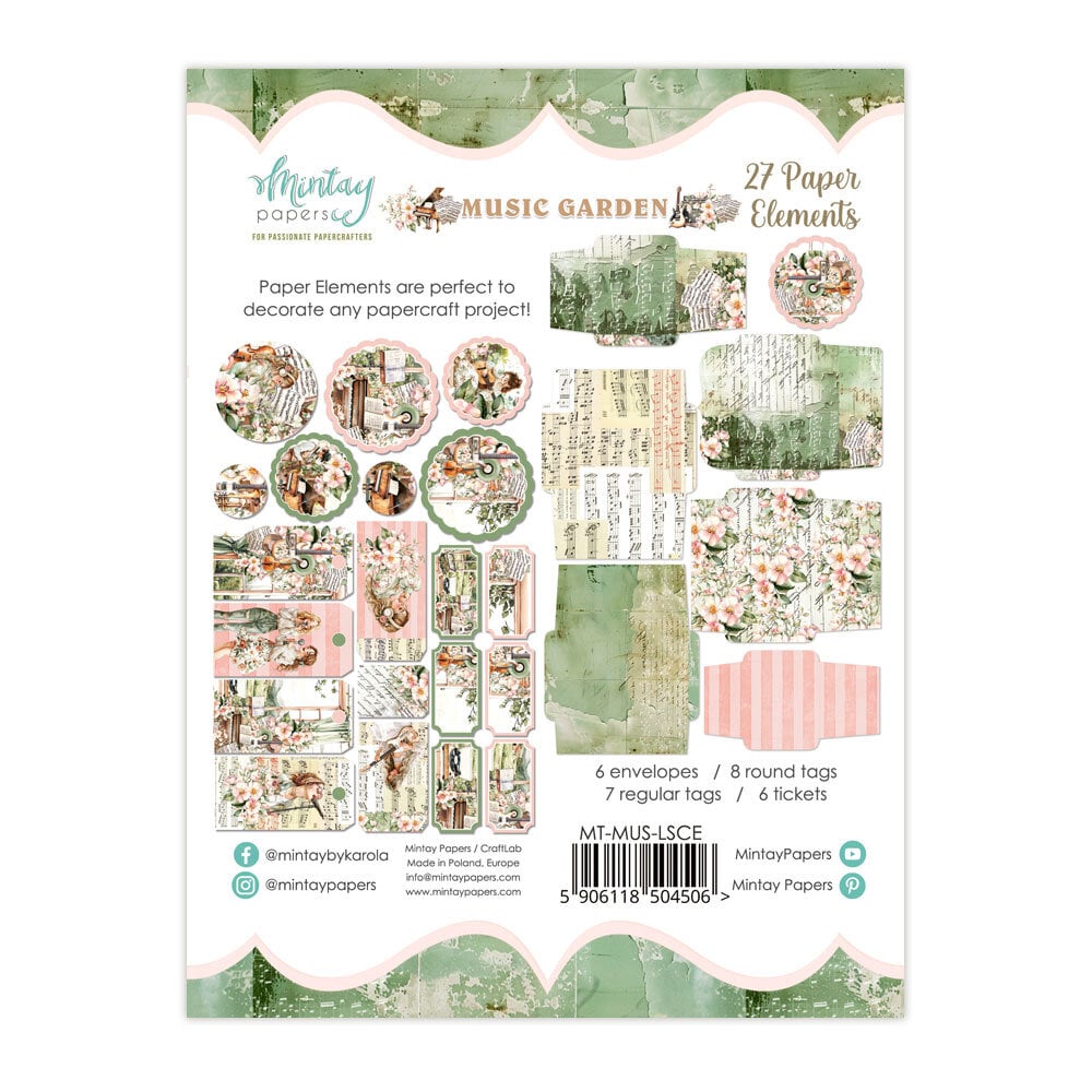 Mintay Music Garden – Paper Ephemera, 27 pezzi - immagine 2