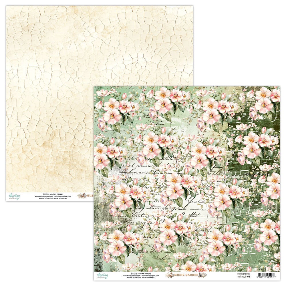Mintay Music Garden – Paper Pad 8×8″, 24 fogli - immagine 6