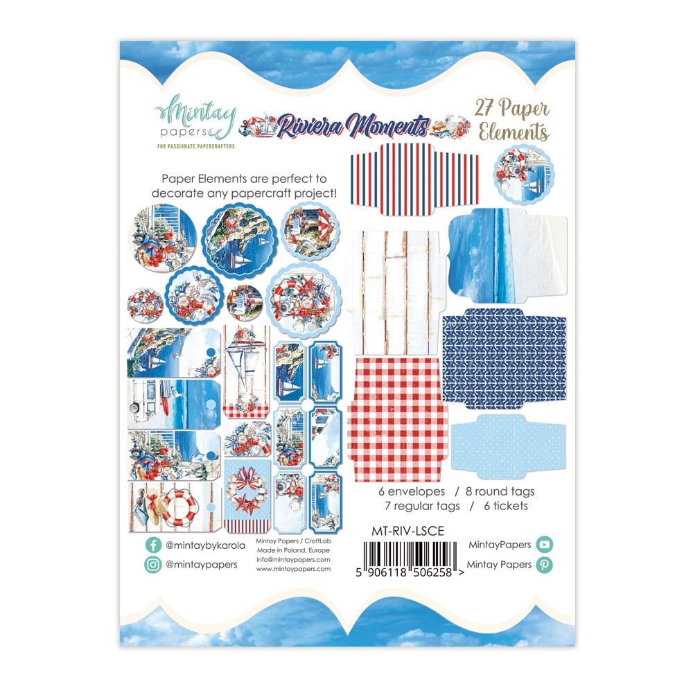 Mintay Riviera Moments – Paper Ephemera, 27 pezzi - immagine 2