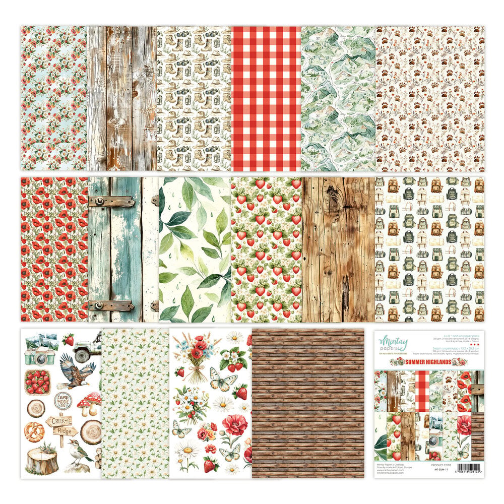 Mintay Summer Highlands – Add-On Paper Pad 6×8″, 24 fogli - immagine 2