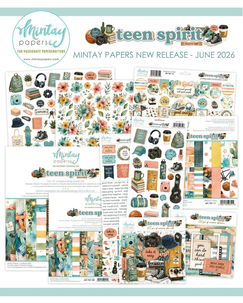 Mintay Teen Spirit – Chipboard Ephemera 12×12″ - immagine 2