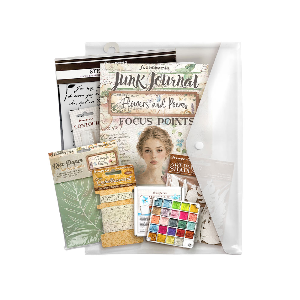 Stamperia – Kit Art Journaling Selection Large - Flowers and Poems