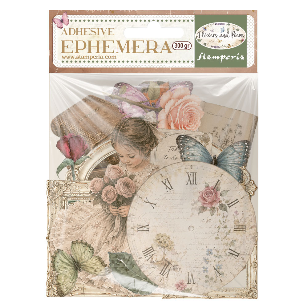 Stamperia – Ephemera decorative - Flowers and Poems