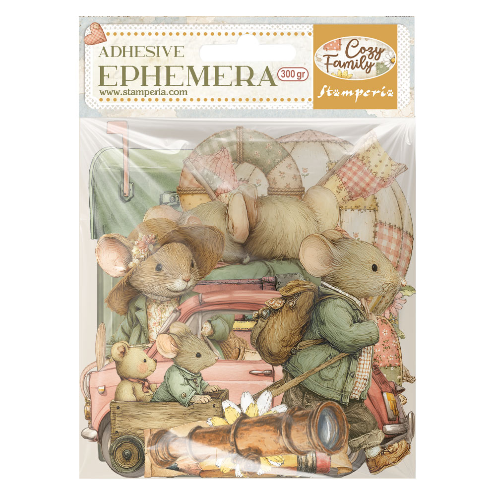 Stamperia – Ephemera - Cozy Family