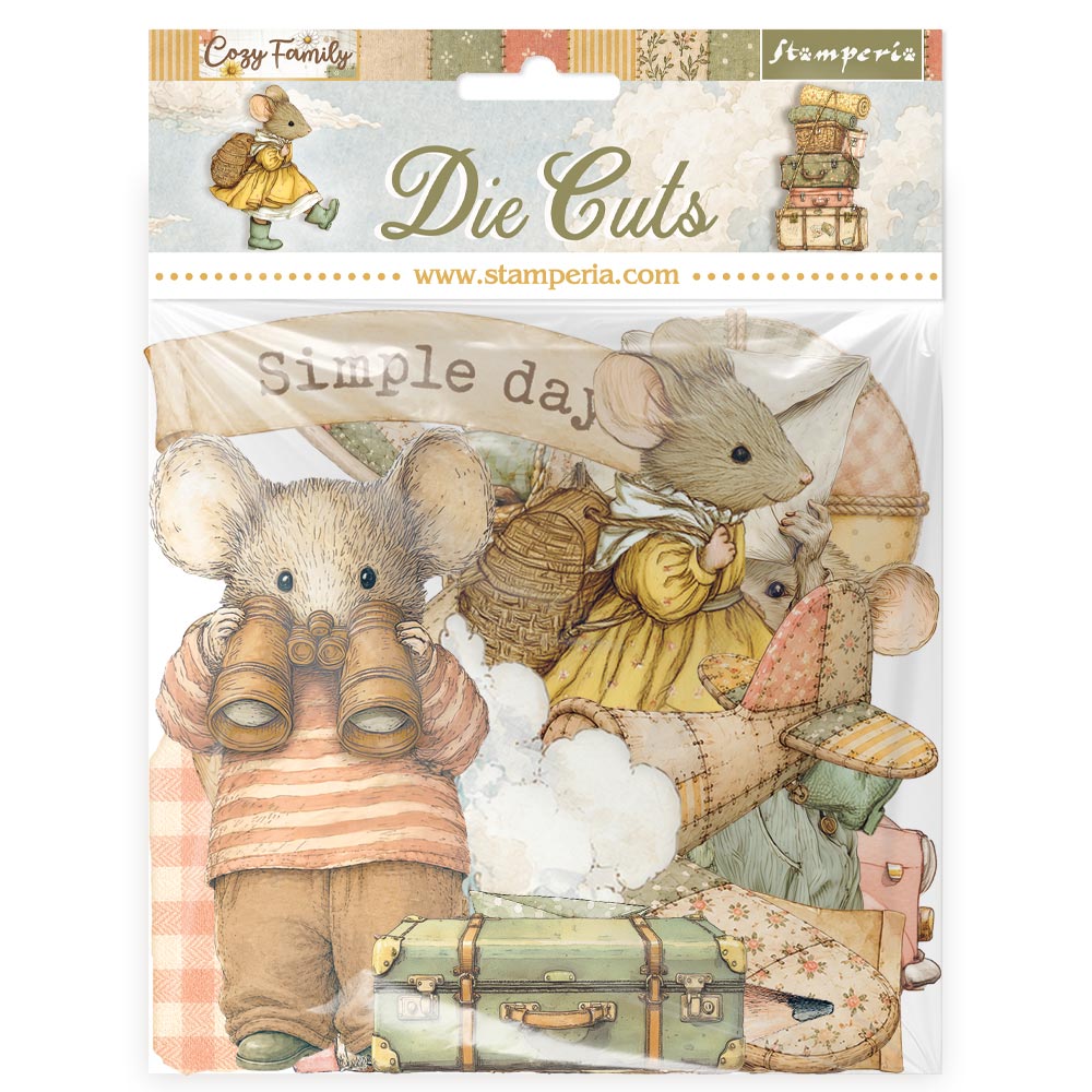 Stamperia – Die-cut assortiti - Cozy Family
