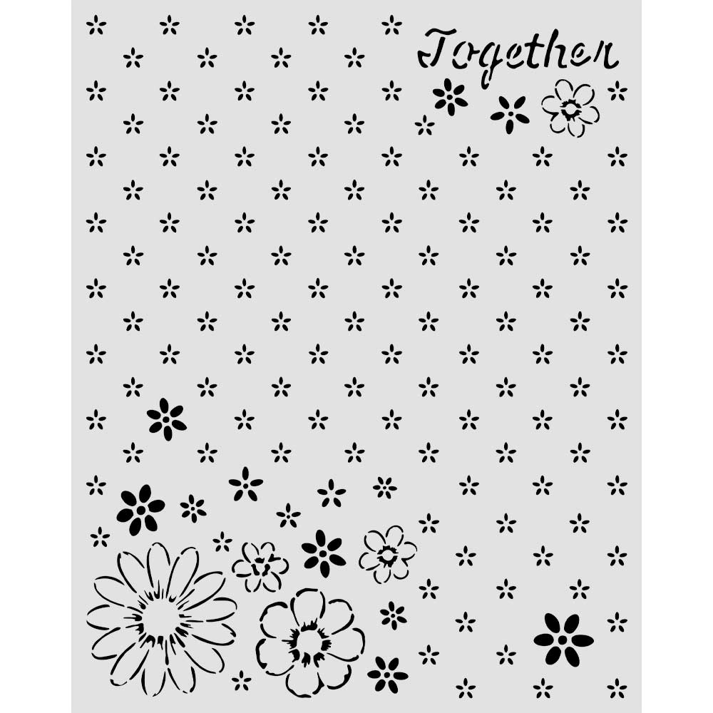 Stamperia – Stencil spesso cm 20X25 Cozy Family Together pattern
