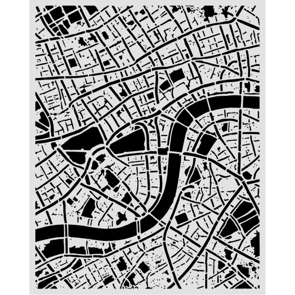 Stamperia – Stencil spesso cm 20X25 Our Way mappa