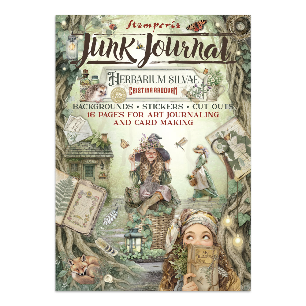 Stamperia – Junk Journal – adesivi, ritagli e sfondi - Herbarium Silvae