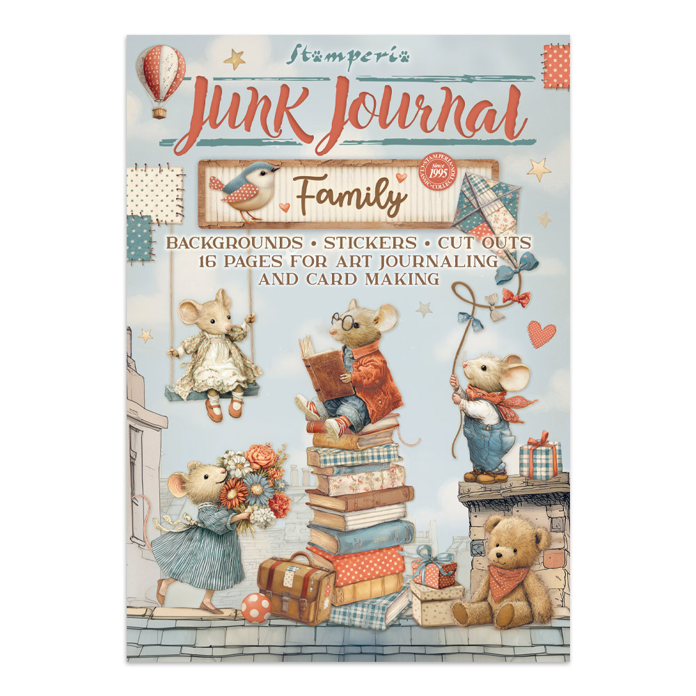 Stamperia – Junk Journal – adesivi, ritagli e sfondi - Family