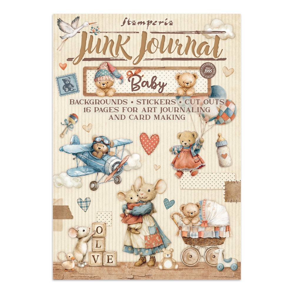 Stamperia – Junk Journal – adesivi, ritagli e sfondi - Baby