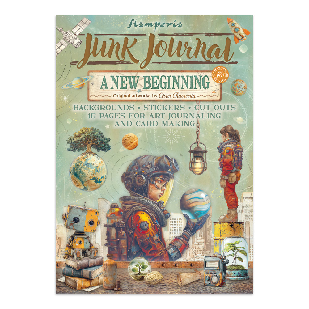 Stamperia – Junk Journal – adesivi, ritagli e sfondi - A new Beginning