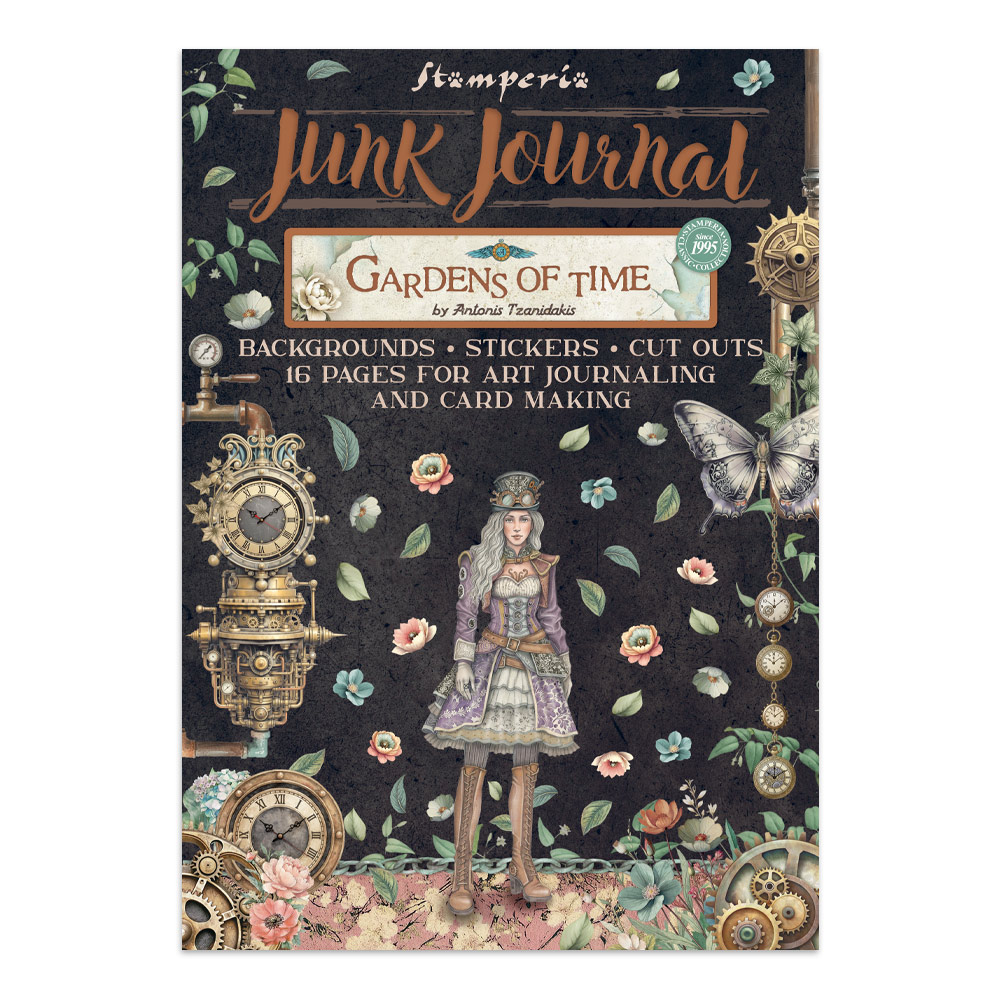 Stamperia – Junk Journal – adesivi, ritagli e sfondi - Gardens of Time