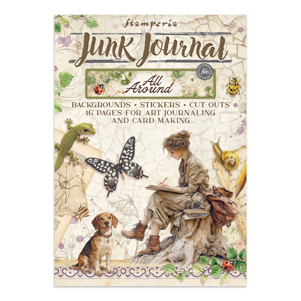Stamperia – Junk Journal – adesivi, ritagli e sfondi - All Around