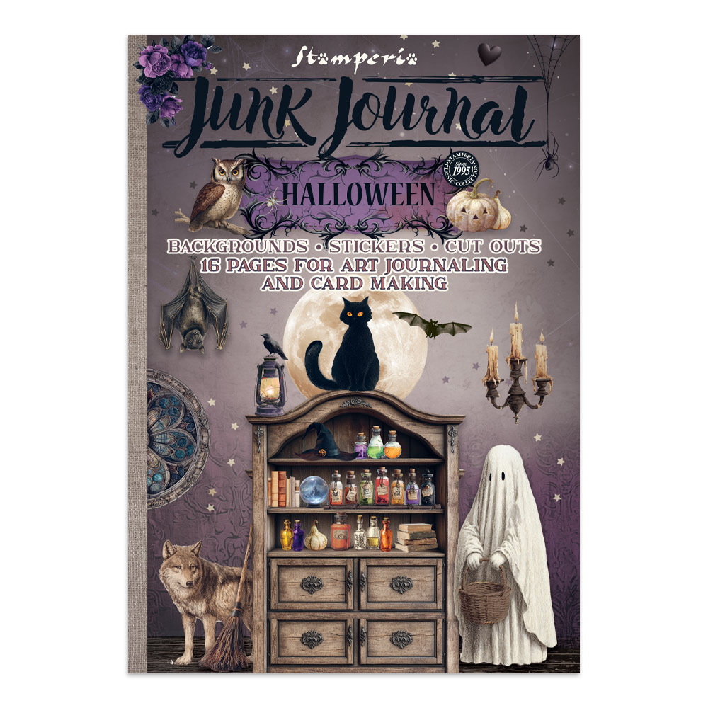 Stamperia – Junk Journal – adesivi, ritagli e sfondi - Halloween