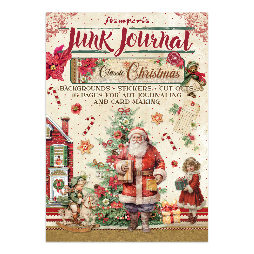 Stamperia – Junk Journal – adesivi, ritagli e sfondi - Classic Christmas