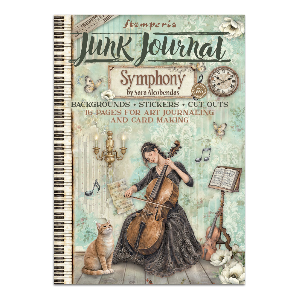 Stamperia – Junk Journal – adesivi, ritagli e sfondi - Symphony