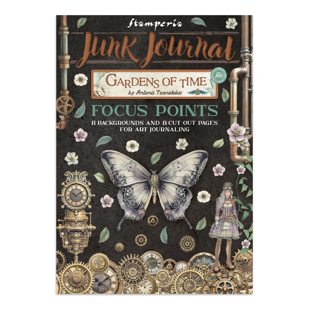 Stamperia – Junk Journal Focus Points A5 - Gardens of Time