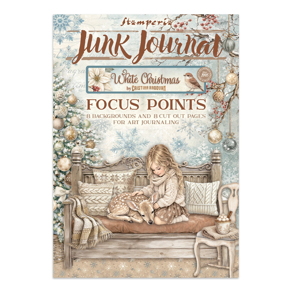 Stamperia – Junk Journal Focus Points A5 - White Christmas