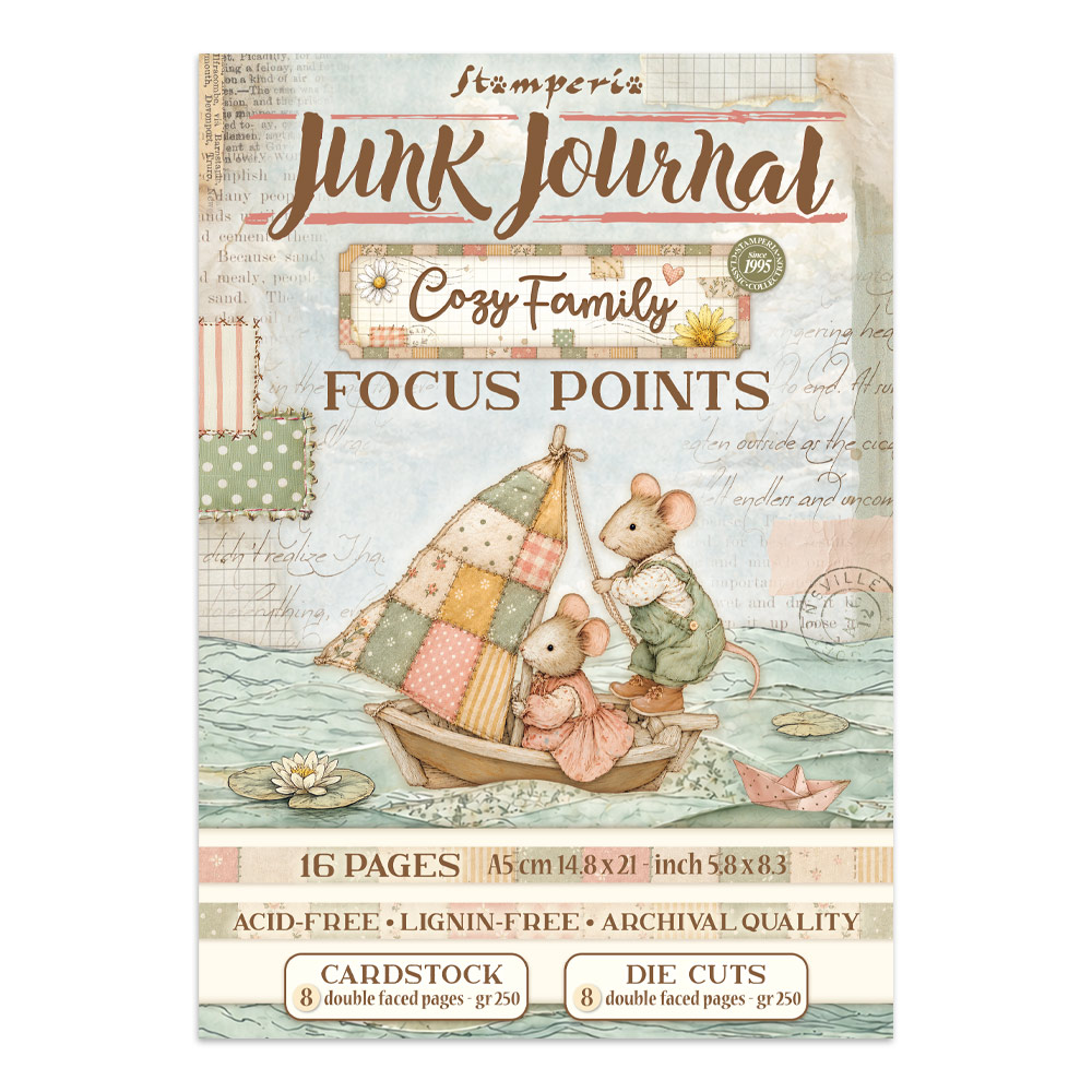 Stamperia – Junk Journal Focus Points A5 - Cozy Family