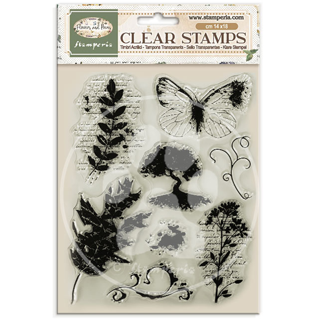 Stamperia – Timbro acrilico cm 14x18 Flowers and Poems