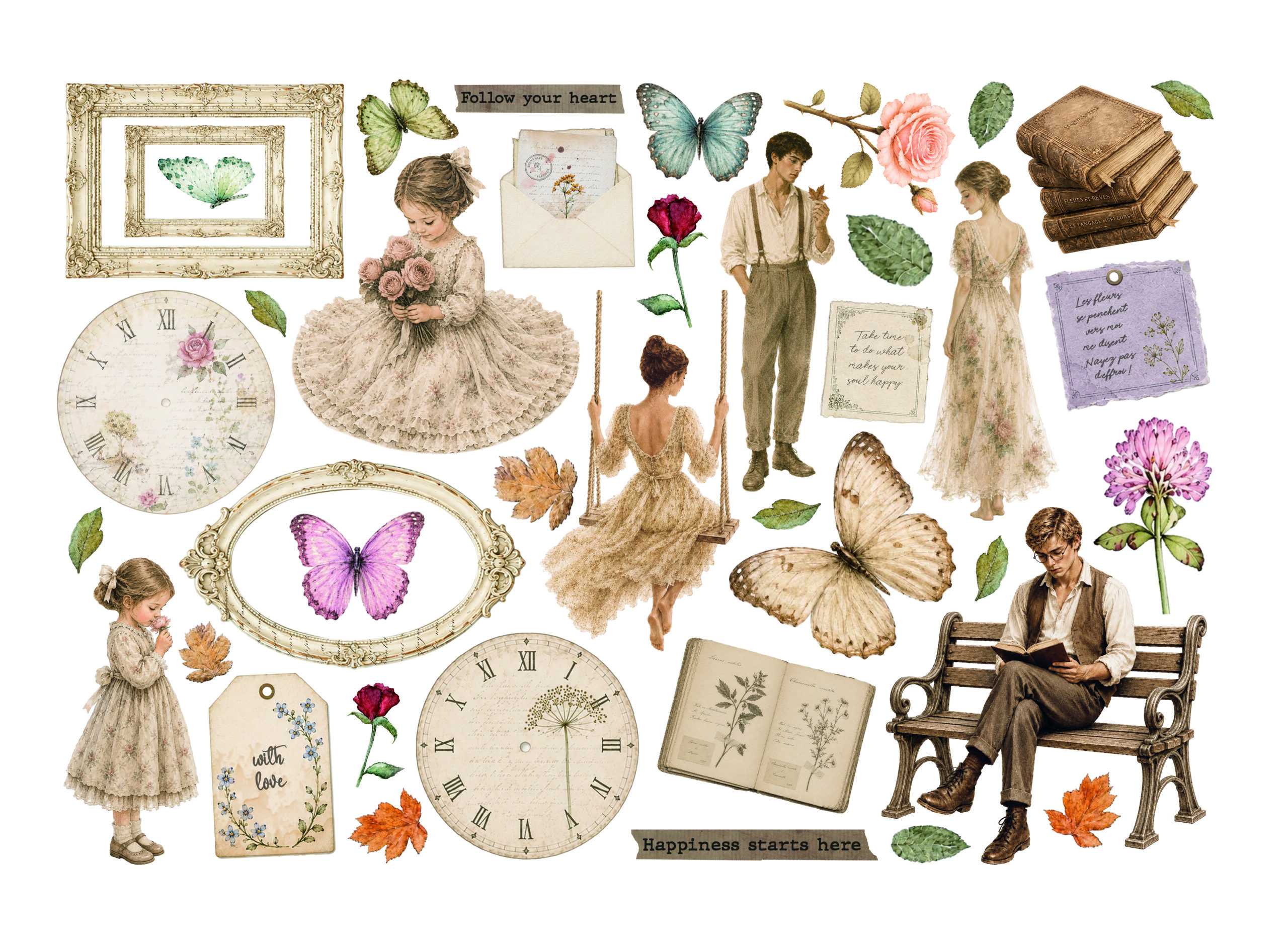 Stamperia – Ephemera decorative - Flowers and Poems - immagine 2