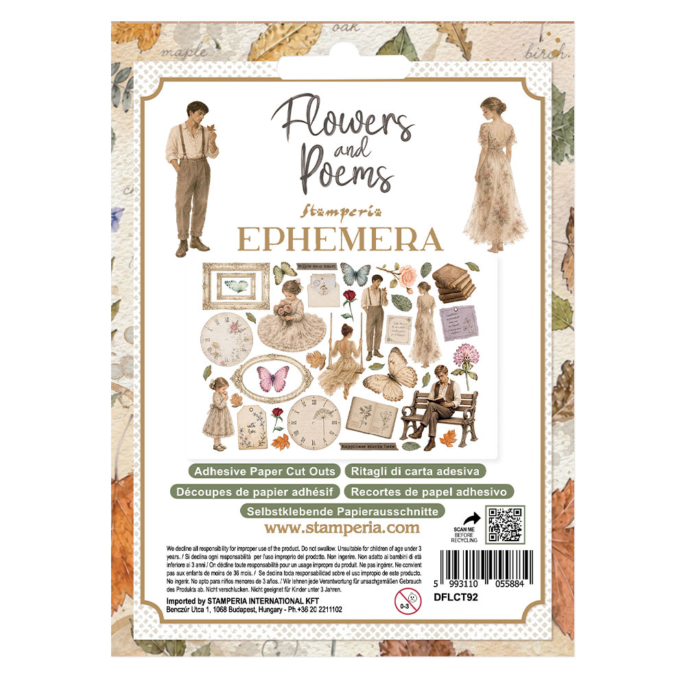 Stamperia – Ephemera decorative - Flowers and Poems - immagine 3