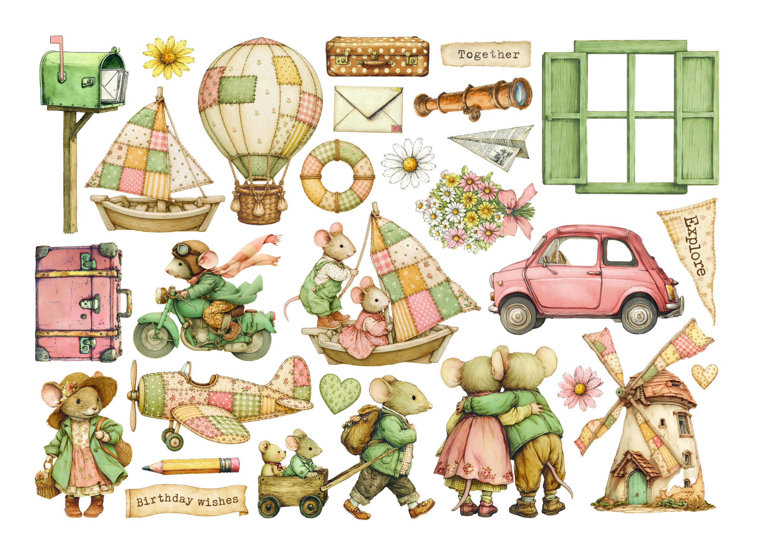Stamperia – Ephemera - Cozy Family - immagine 2