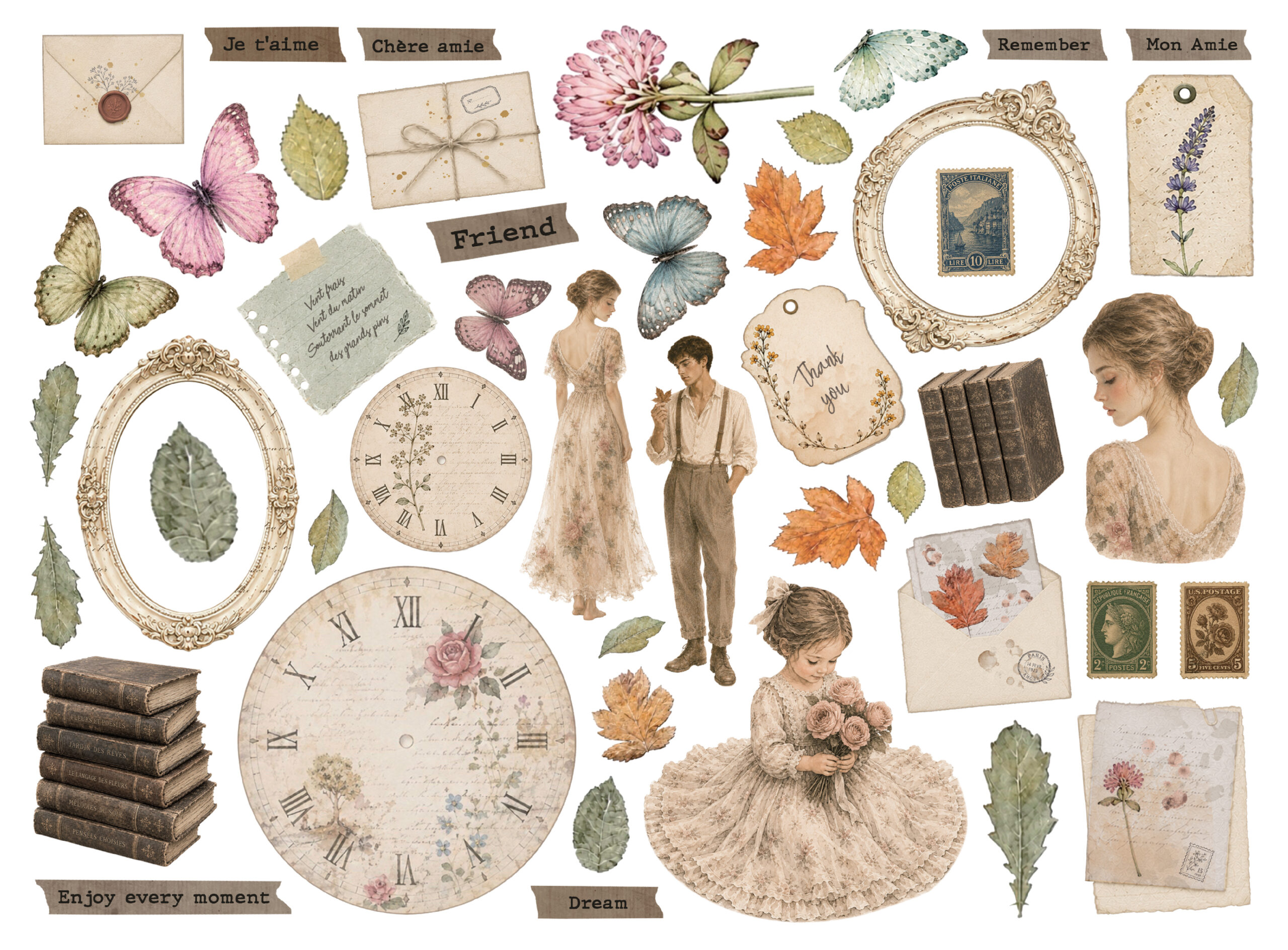 Stamperia – Die cuts assortite Flowers and Poems - immagine 2