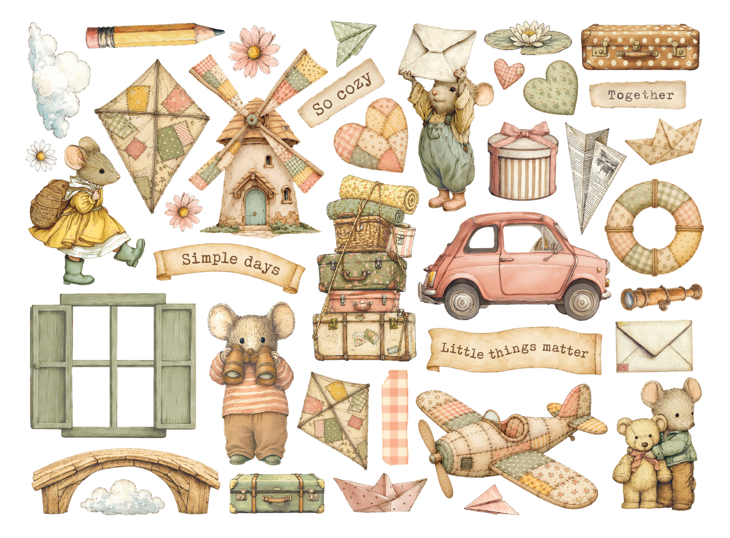 Stamperia – Die-cut assortiti - Cozy Family - immagine 2