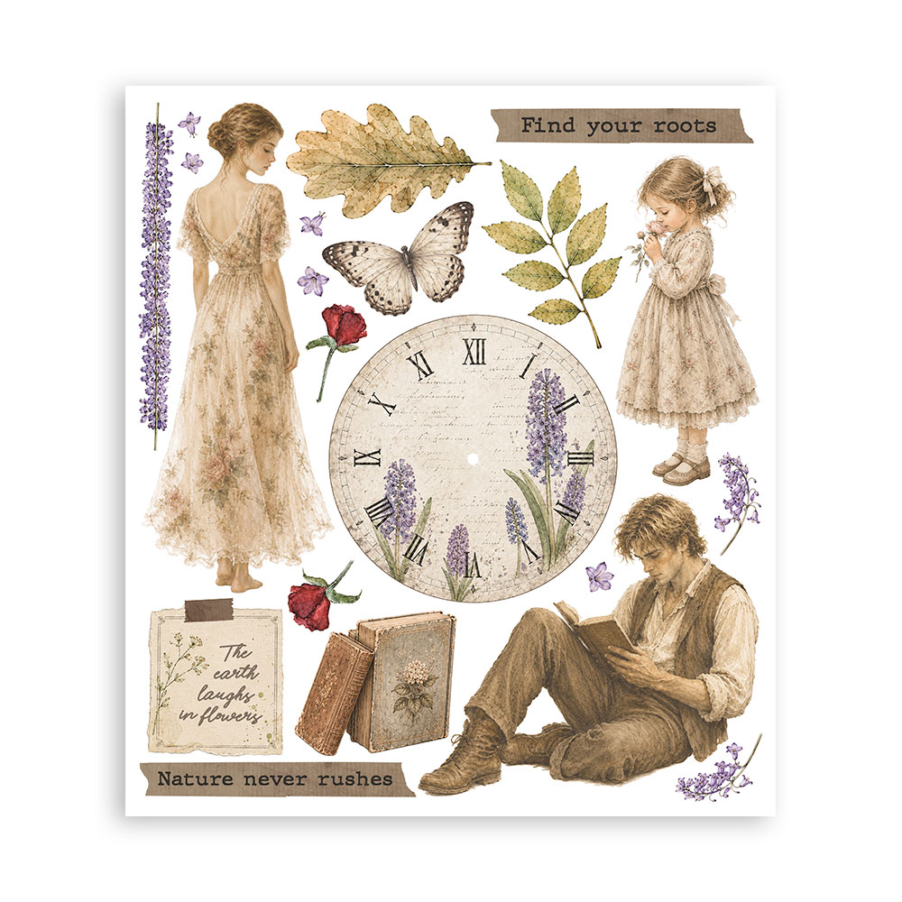 Stamperia – Set Rub-on 20,5 × 23 cm - Flowers and Poems - immagine 7