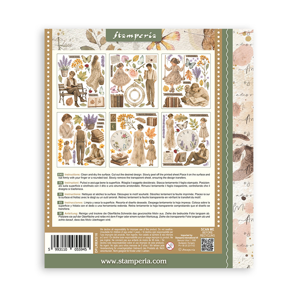 Stamperia – Set Rub-on 20,5 × 23 cm - Flowers and Poems - immagine 8