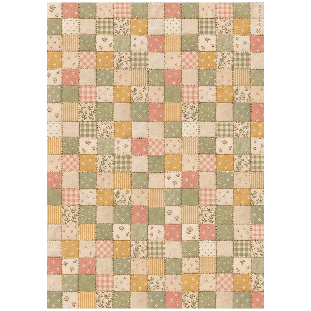 Stamperia – Set di 6 carte di riso A4 - Cozy Family - immagine 5