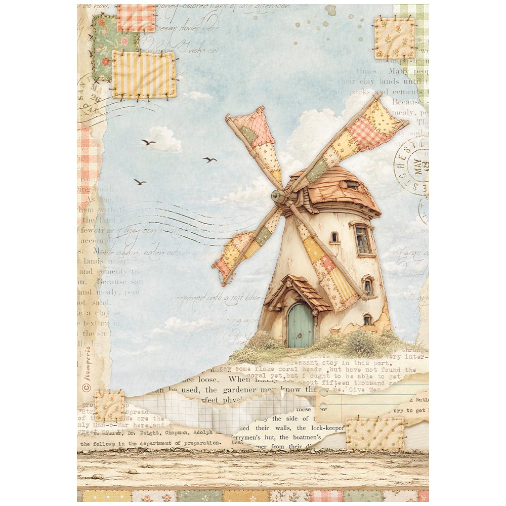 Stamperia – Set di 6 carte di riso A4 - Cozy Family - immagine 6