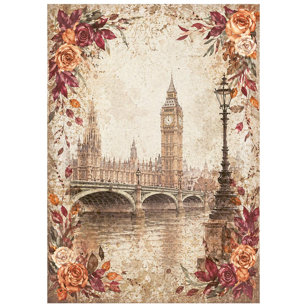 Stamperia – Set di 8 carte di riso A6 Our Way - immagine 2