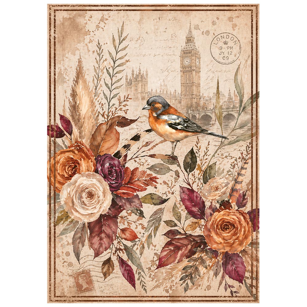 Stamperia – Set di 8 carte di riso A6 Our Way - immagine 6