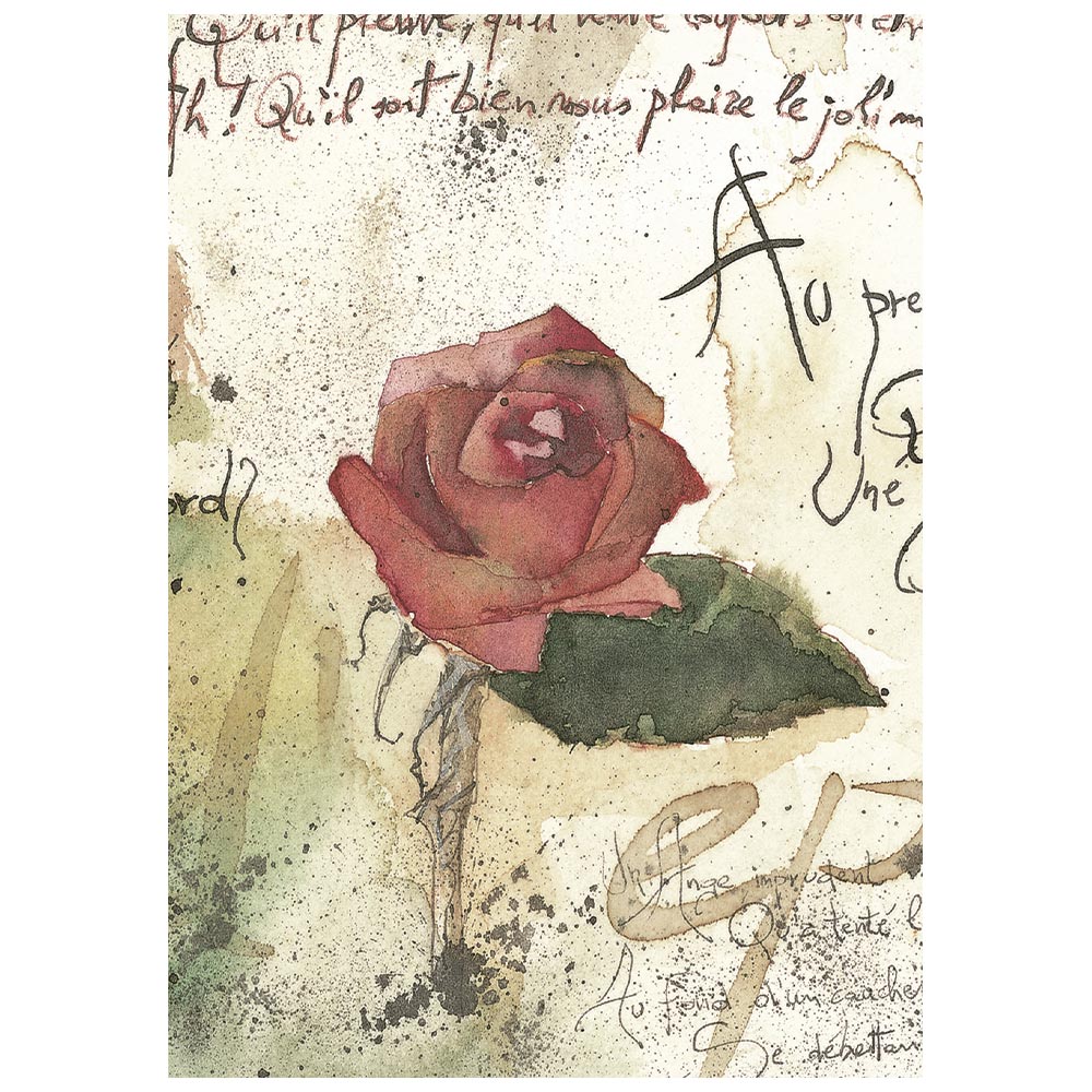 Stamperia – Set di 8 carte di riso A6 Flowers and Poems - immagine 4