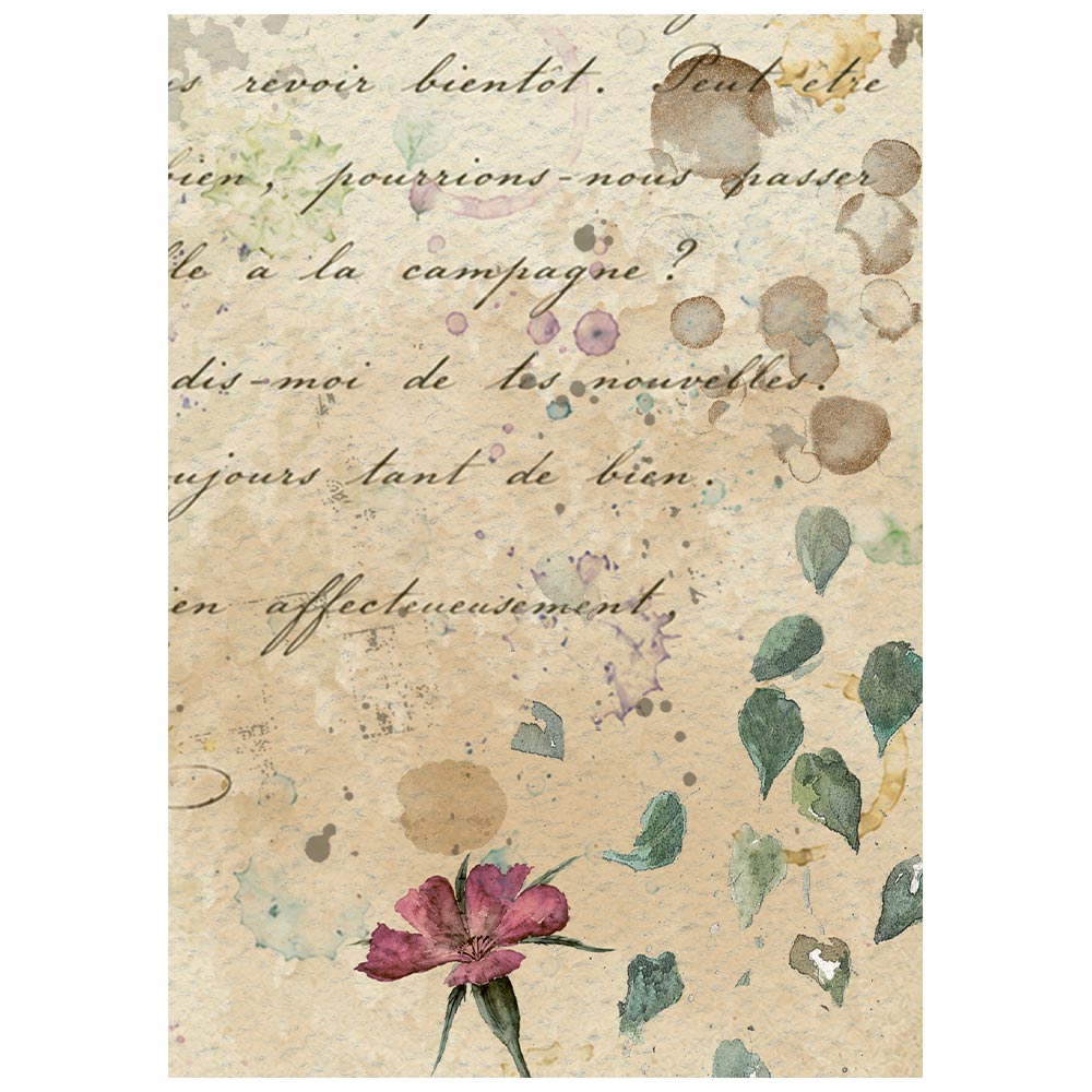 Stamperia – Set di 8 carte di riso A6 Flowers and Poems - immagine 6