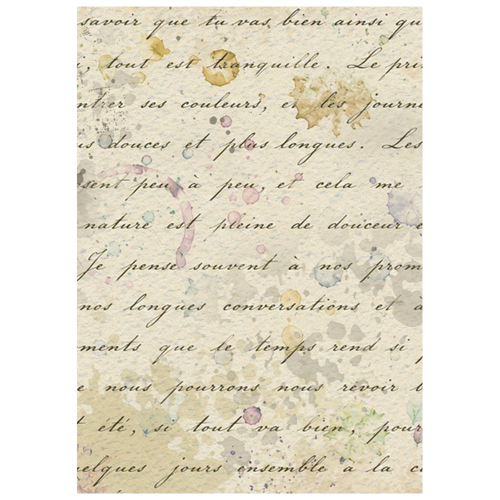Stamperia – Set di 8 carte di riso A6 – sfondi Flowers and Poems - immagine 3
