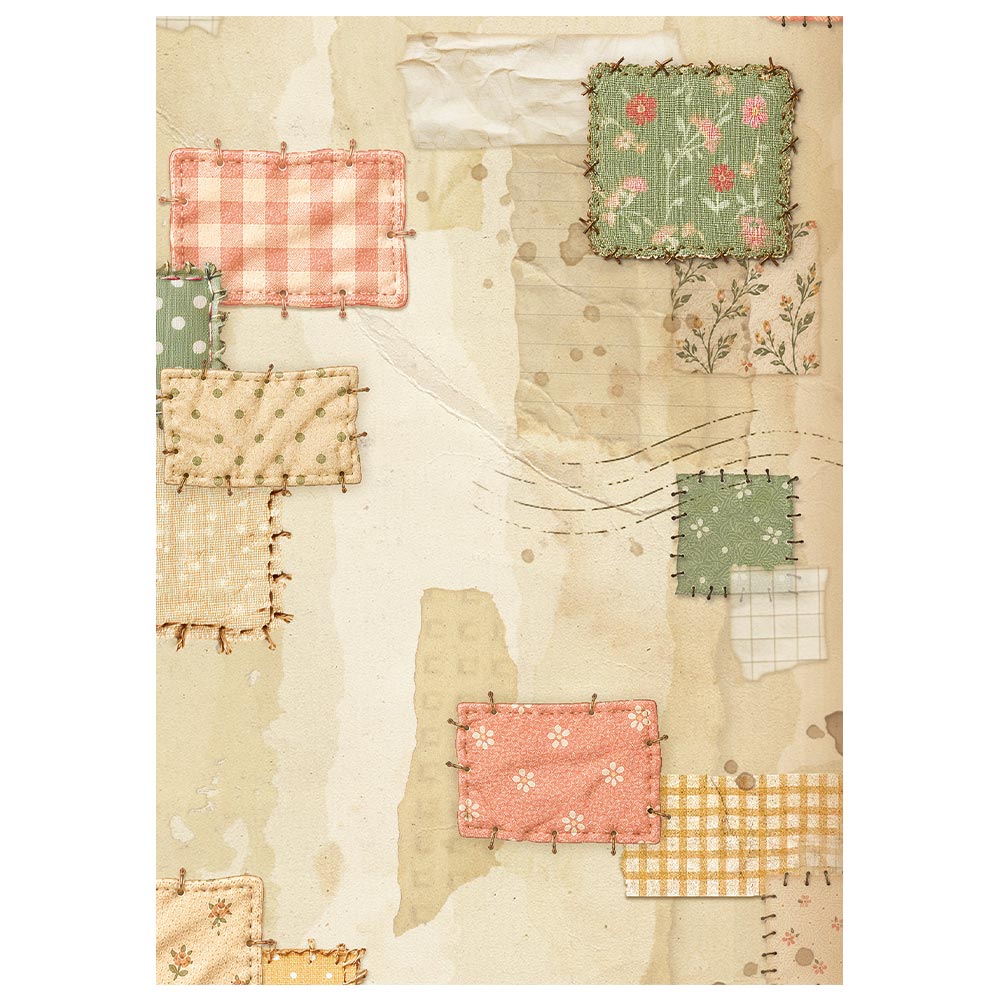 Stamperia – Set di 8 carte di riso A6 – sfondi Cozy Family - immagine 2