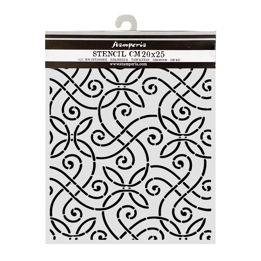 Stamperia – Stencil spesso cm 20X25 Our Way sfondo artistico - immagine 2