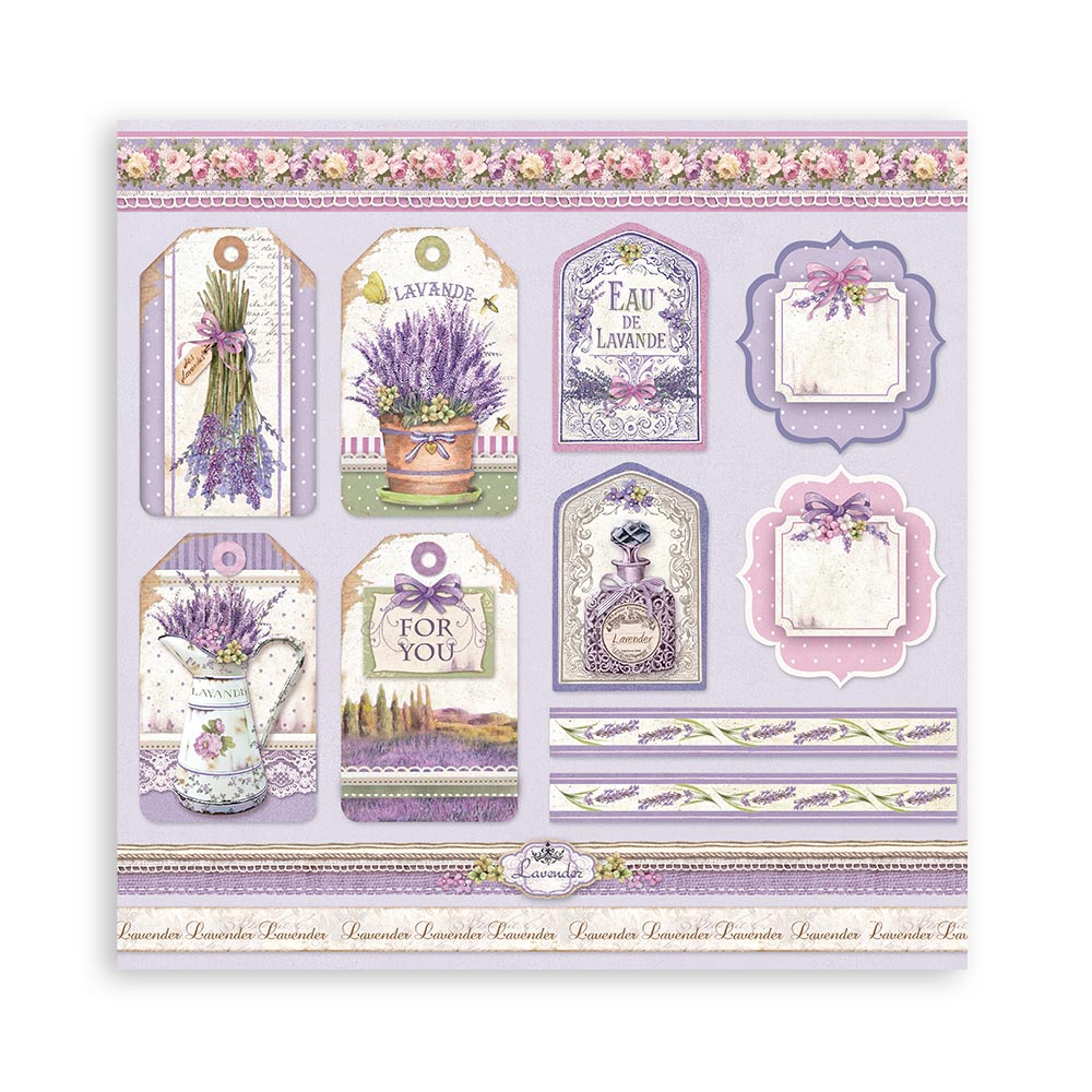 Stamperia – Blocco scrapbooking 30,5 × 30,5 cm – 10 fogli fronte-retro - Provence - immagine 2