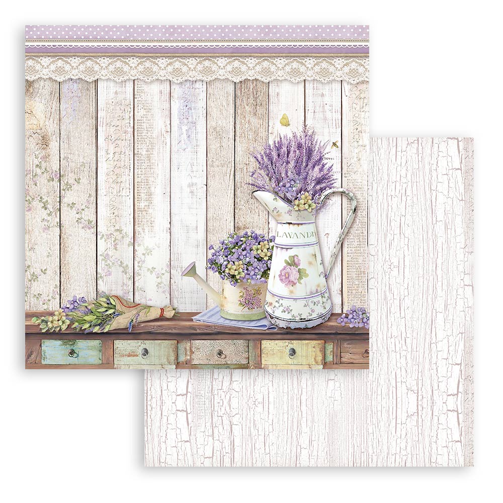 Stamperia – Blocco scrapbooking 30,5 × 30,5 cm – 10 fogli fronte-retro - Provence - immagine 3