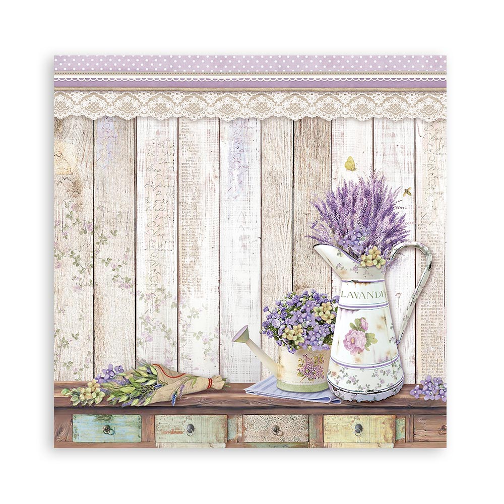 Stamperia – Blocco scrapbooking 30,5 × 30,5 cm – 10 fogli fronte-retro - Provence - immagine 4