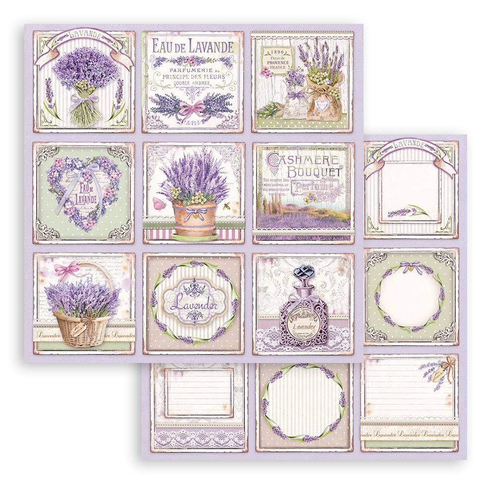 Stamperia – Blocco scrapbooking 30,5 × 30,5 cm – 10 fogli fronte-retro - Provence - immagine 6