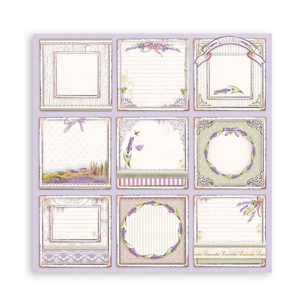 Stamperia – Blocco scrapbooking 30,5 × 30,5 cm – 10 fogli fronte-retro - Provence - immagine 8