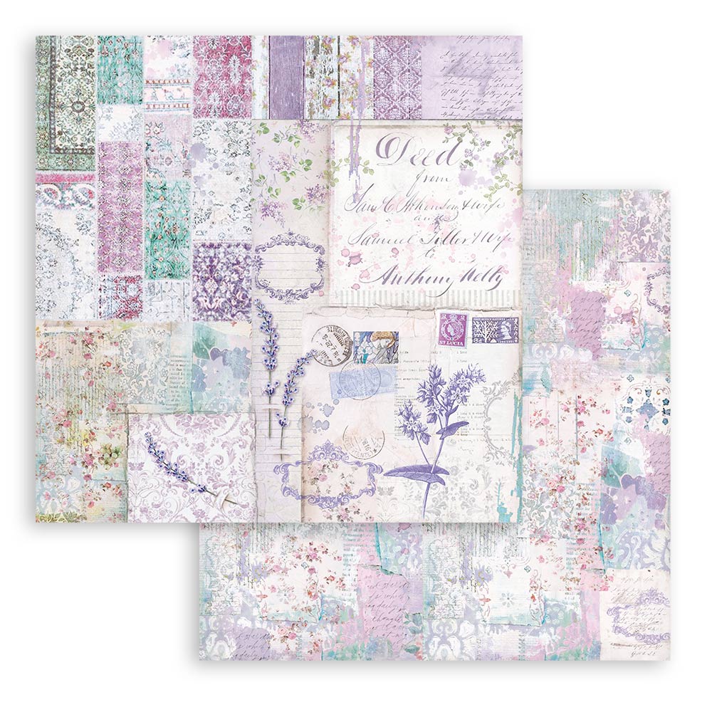 Stamperia – Blocco scrapbooking 30,5 × 30,5 cm – 10 fogli fronte-retro - Provence - immagine 9