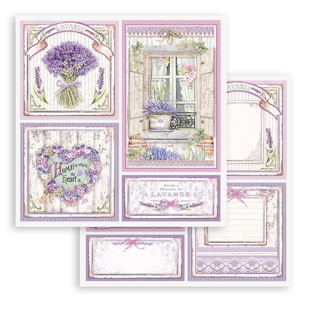 Stamperia – Blocco scrapbooking 30,5 × 30,5 cm – 10 fogli fronte-retro - Provence - immagine 18