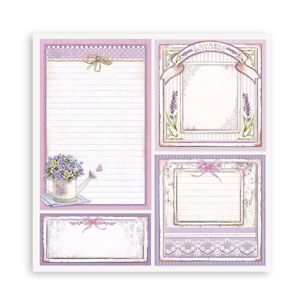 Stamperia – Blocco scrapbooking 30,5 × 30,5 cm – 10 fogli fronte-retro - Provence - immagine 20