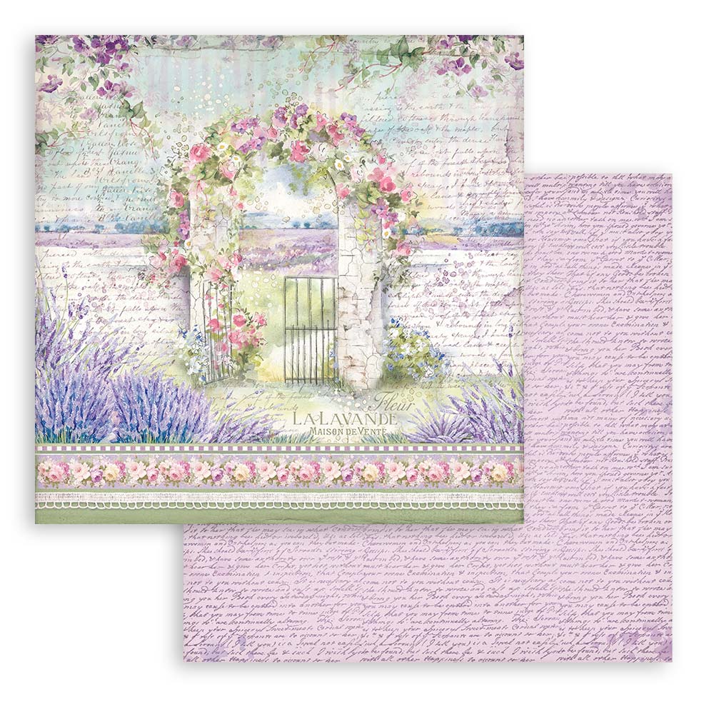 Stamperia – Blocco scrapbooking 30,5 × 30,5 cm – 10 fogli fronte-retro - Provence - immagine 24