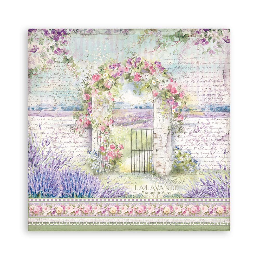 Stamperia – Blocco scrapbooking 30,5 × 30,5 cm – 10 fogli fronte-retro - Provence - immagine 25